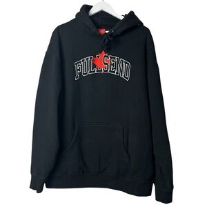 Full Send Nelk Boys Hockey Black Hoodie Pullover Jersey Team Canada Men’s SZ XL